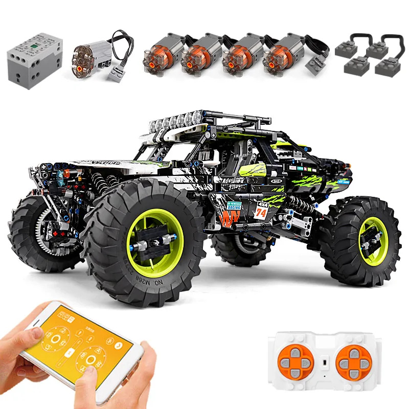 Heavy Equipment Lego - ตัวต่อ MOULD KING 18002S รถบังคับวิทยุสำหรับเด็กผู้ชาย ของเล่นตัวต่อ