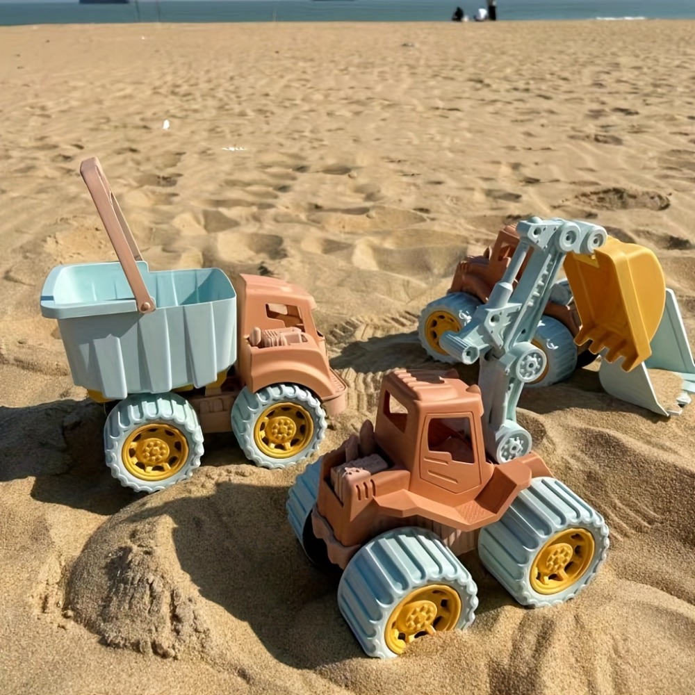 Dump Truck Toy - รถก่อสร้างของเล่นชายหาดสำหรับของเล่นทารกของเล่นทรายรถก่อสร้างสำหรับเด็กหญิงเด็กชายรถดัมพ์พร้อมรถตัก