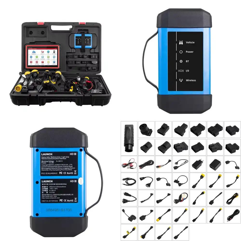 Heavy Equipment Diagnostic Tool - เครื่องมือวินิจฉัยรถบรรทุกหนักความละเอียดสูง X431 Pro3s สำหรับรถบรรทุก 24V เครื่องสแกนรถบรรทุก