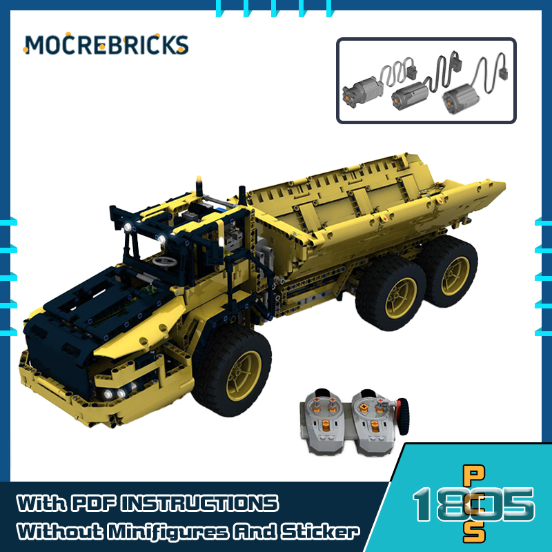 Dump Truck Toy - ตัวต่อ MOC Urban Advanced Building Blocks