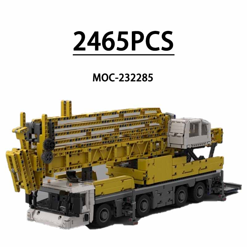 Heavy Equipment Lego - ตัวต่อ MOC-232285 รถเครน mk88 รถขนย้ายอุปกรณ์หนัก 2465