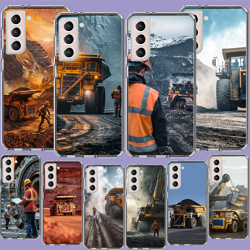 Dump Truck Heavy Equipment - เคสโทรศัพท์สำหรับตรวจสอบอุปกรณ์รถบรรทุกหนัก สำหรับ Samsung A16 A17 A26