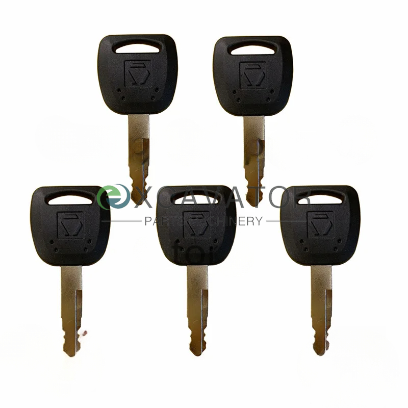 Heavy Equipment Xcmg - กุญแจ 5 ชิ้นสําหรับ XCMG Excavator และปุ่มจุดระเบิดอุปกรณ์หนัก