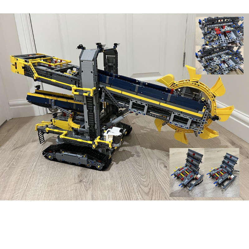 Heavy Equipment Lego - MOC-24566 ใหม่ 42055 Slick Bucket ล้อ