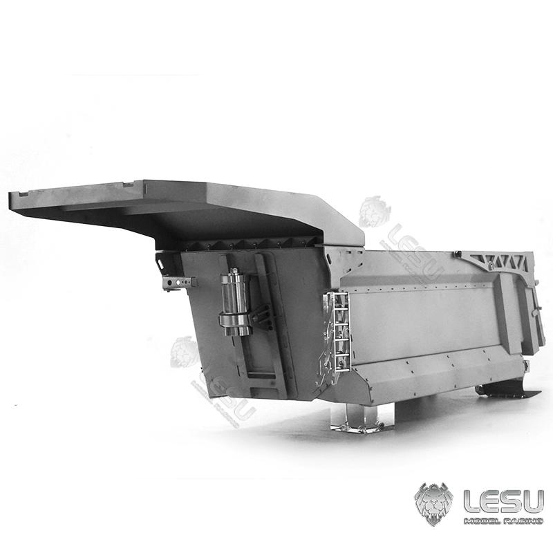 Dump Truck Toy - 1/14 รถบรรทุกจําลองของเล่นไฮดรอลิกกระบอกด้านหน้า 8*8 รถบรรทุกถังโลหะการปรับเปลี่ยน
