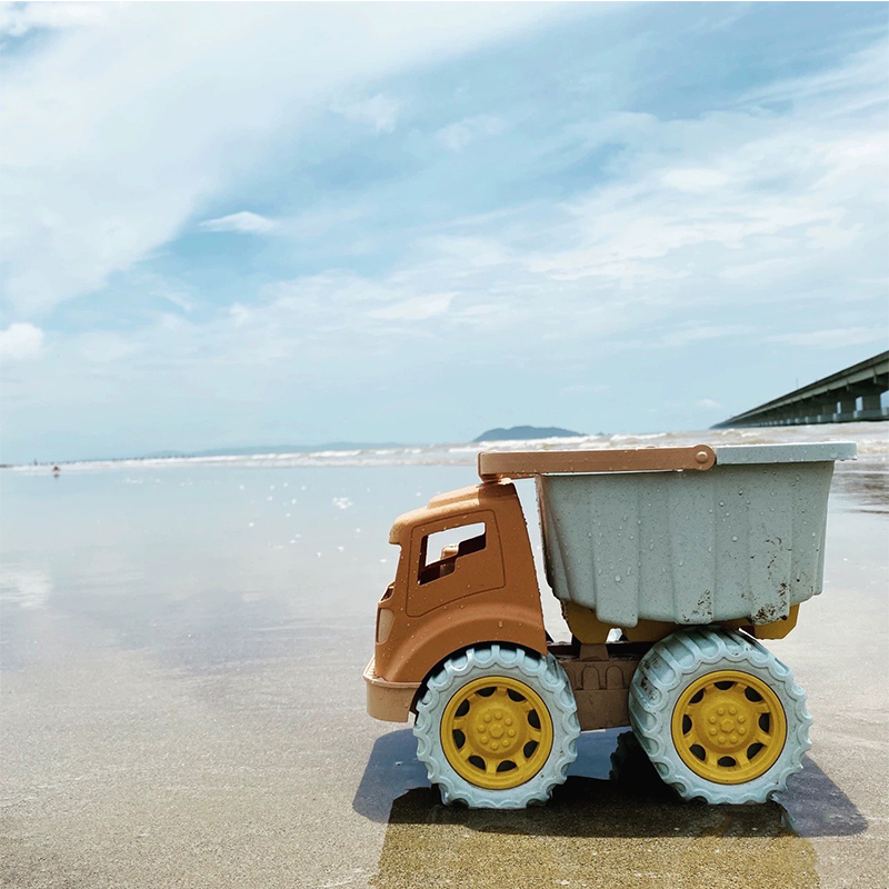 Dump Truck Toy - 1ชิ้นชายหาดของเล่นรถรถบรรทุกวิศวกรรมรถบรรทุกย้อนกลับของเล่นทรายเล่นเครื่องมือ รถตักชายหาดสามารถจําลองรถบรรทุกได้