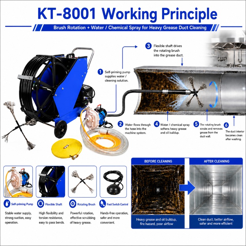 เครื่องทำความสะอาดท่อระบายคราบ - Heavy Equipment Kitchen บทวิจารณ์และราคา