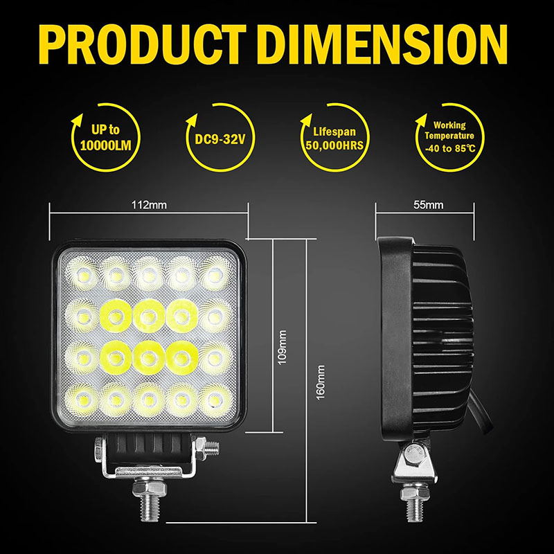 ไฟสปอร์ตไลท์สำหรับรถยนต์ 60W 1 - Heavy Equipment Working บทวิจารณ์และราคา