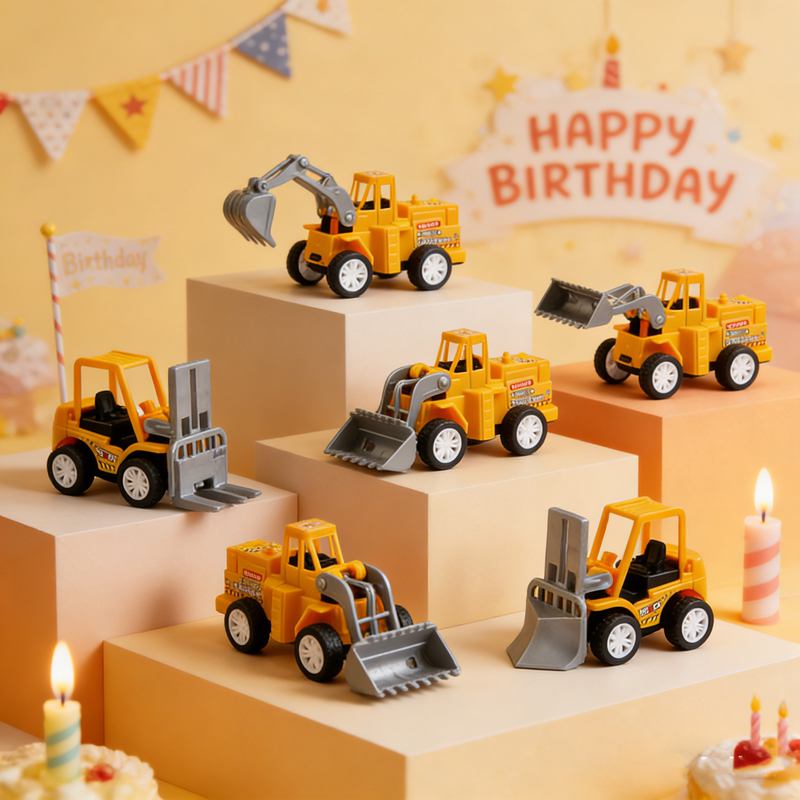 รถบรรทุกก่อสร้างขนาดเล็ก 6 ชิ้ - Dump Truck Toy บทวิจารณ์และราคา