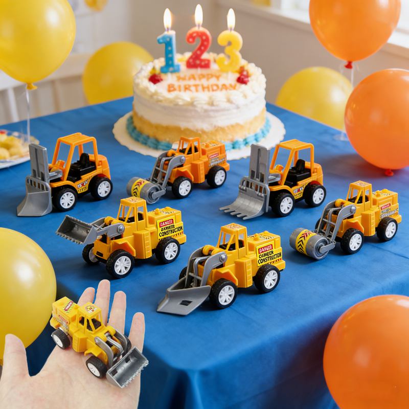 รถบรรทุกก่อสร้างขนาดเล็ก 6 ชิ้ - Dump Truck Toy บทวิจารณ์และราคา